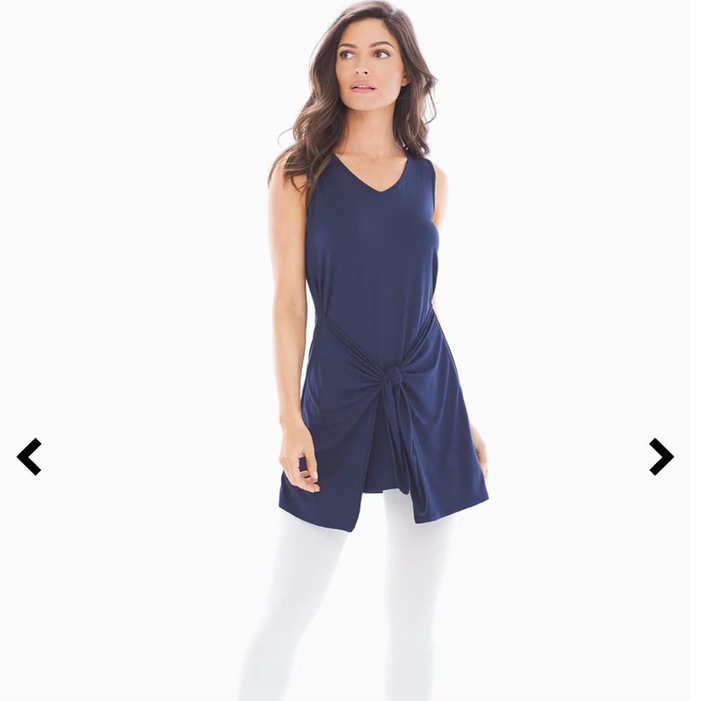 SOMA Soft Jersey front tie tunic